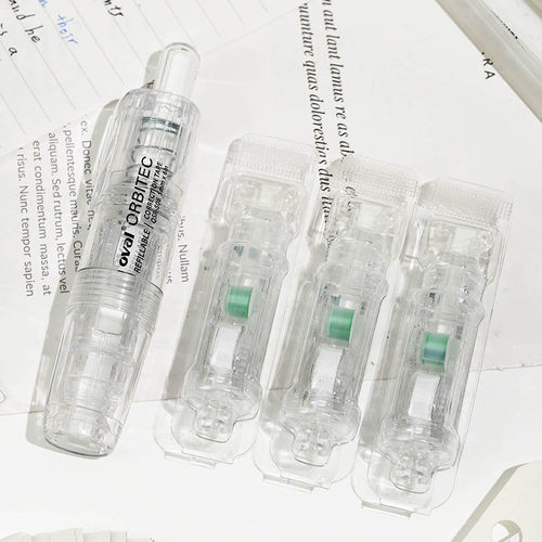 【1+3组合】oval欧文修正带雾感透明学生用大容量改正带按动型