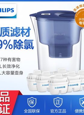 飞利浦净水壶过滤水壶净水器家用厨房自来水过滤器滤水AWP2814IGT