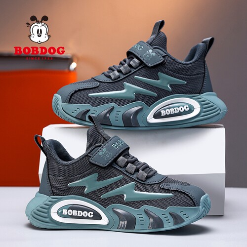巴布豆正品男童鞋春夏季新款网面透气学生鞋子软底轻便儿童运动鞋