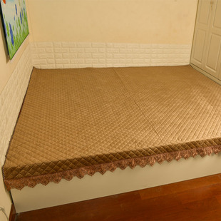 新款布艺法兰绒可水洗防滑家用炕毯榻榻米床盖通用床单定制包邮