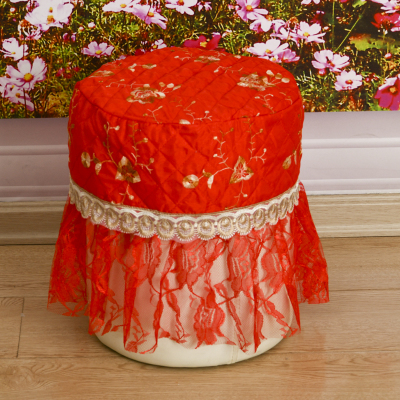 圆凳罩欧式梳妆凳套钢琴凳套盖布