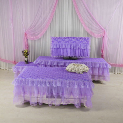 蕾丝防尘罩客厅鞋柜套帘包邮桌布