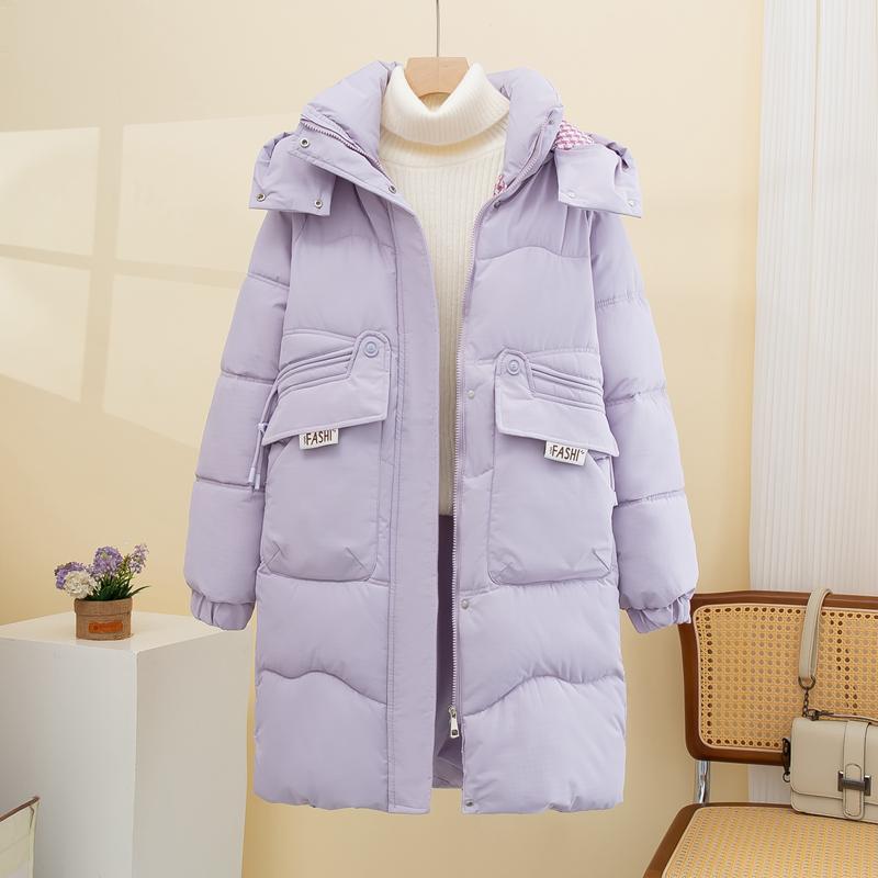 羽绒棉服女2025冬装新款韩系显瘦中长款棉袄大码宽松休闲棉衣外套