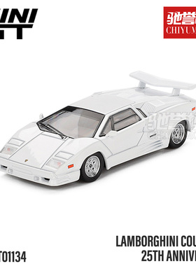 驰誉模型 MINIGT 1:64 #1134 兰博基尼康塔什 25周年 合金车模