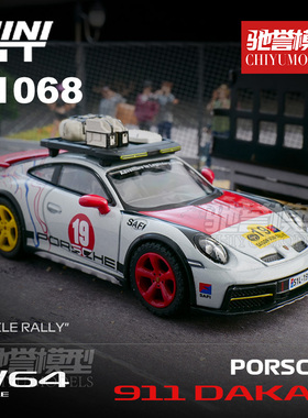 驰誉模型 MINIGT 1:64 #1068 保时捷911 Dakar 合金汽车模型
