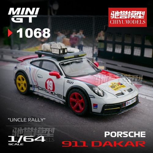 驰誉模型 MINIGT 1:64 #1068 保时捷911 Dakar 合金汽车模型