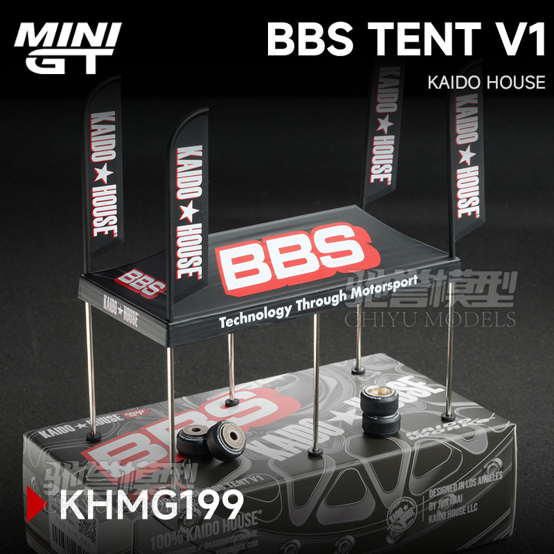驰誉模型 KaidoHouse MINIGT 1:64  BBS Tent V1帐篷车模场景配件