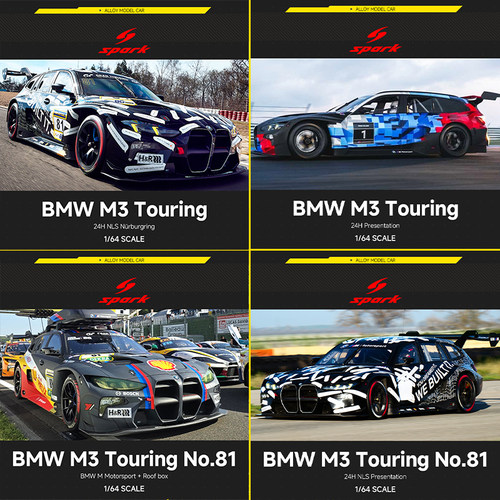 Spark 1:64 宝马 M3 Touring 勒芒24小时耐力赛 合金汽模型