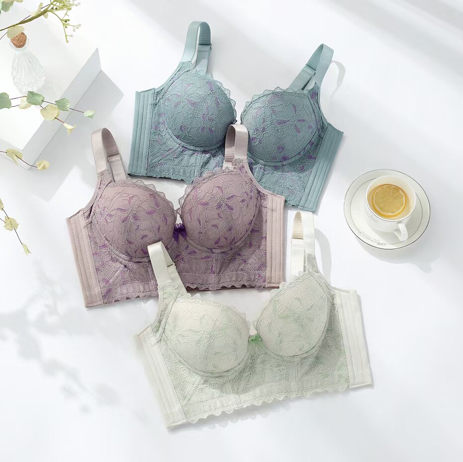 调整型矫正外扩防下垂内衣女小胸精油丰胸平胸加厚文胸收副乳胸罩