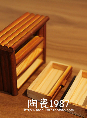 迷你仿古风手工制作柜子家具模型