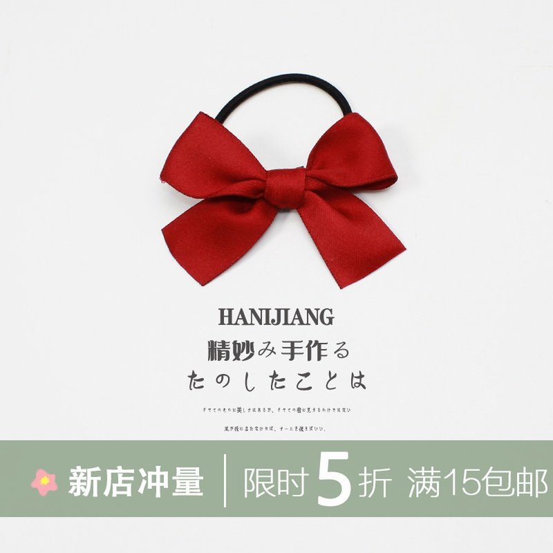 小号蝴蝶结发圈发夹头绳女发绳边夹扎头发橡皮筋鸭嘴夹2023年新款