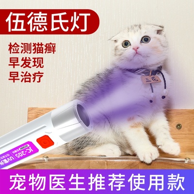 伍德氏猫藓灯365nm紫光手电筒逗猫癣照猫尿检测真菌紫光灯医专用