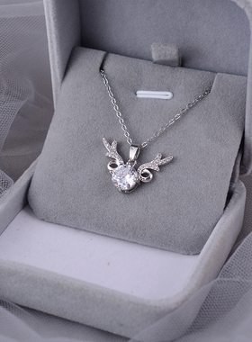 PT950铂金项链一路鹿有你白金