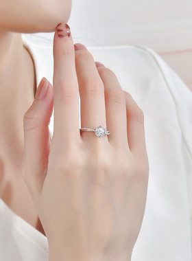 婚戒指女订婚现货结婚表白戒指