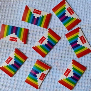 彩虹针十字绣绣针钝头针顺滑好绣24号中格大格25根针一包刺绣工具