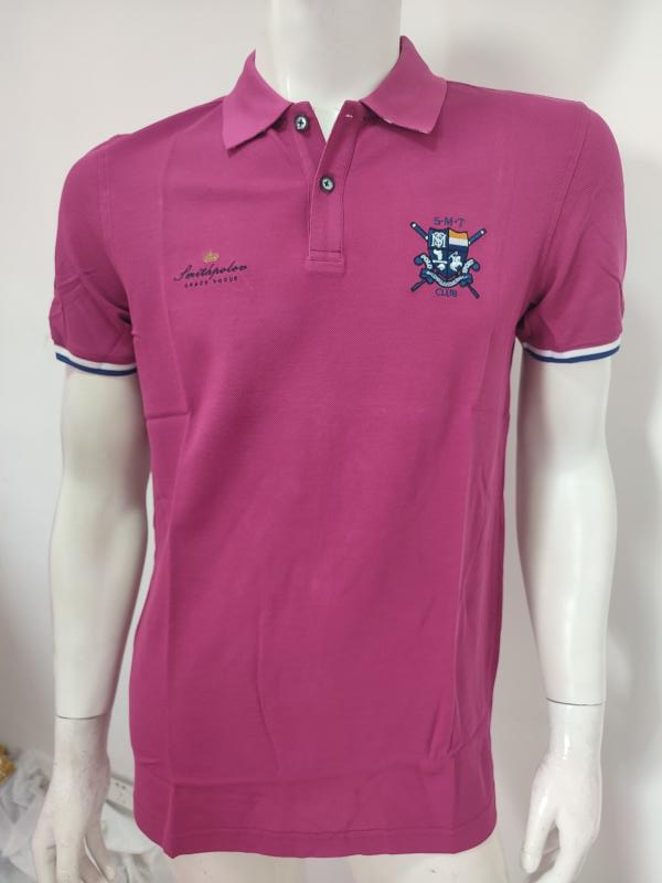 斯密系列男士夏季翻领短袖T恤 伦德款POLO网眼透气马球绣花 多色