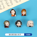 音乐家夹子钢琴书乐谱夹乐器卡通贝多芬琴谱夹迷你莫扎特巴赫周边