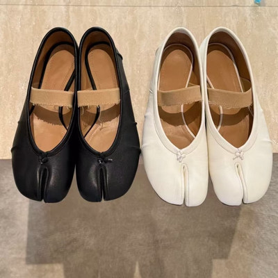 对版！羊皮tabi分趾芭蕾鞋