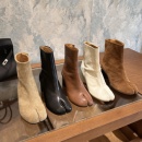 正确版本！意大利真皮底！经典tabi分趾短靴