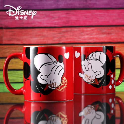 迪士尼米奇米妮新婚情侣陶瓷对杯