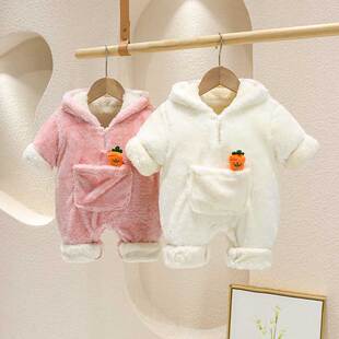 【40cm娃衣专属】婴儿连体衣冬加绒男女宝宝冬装一番赏娃衣服