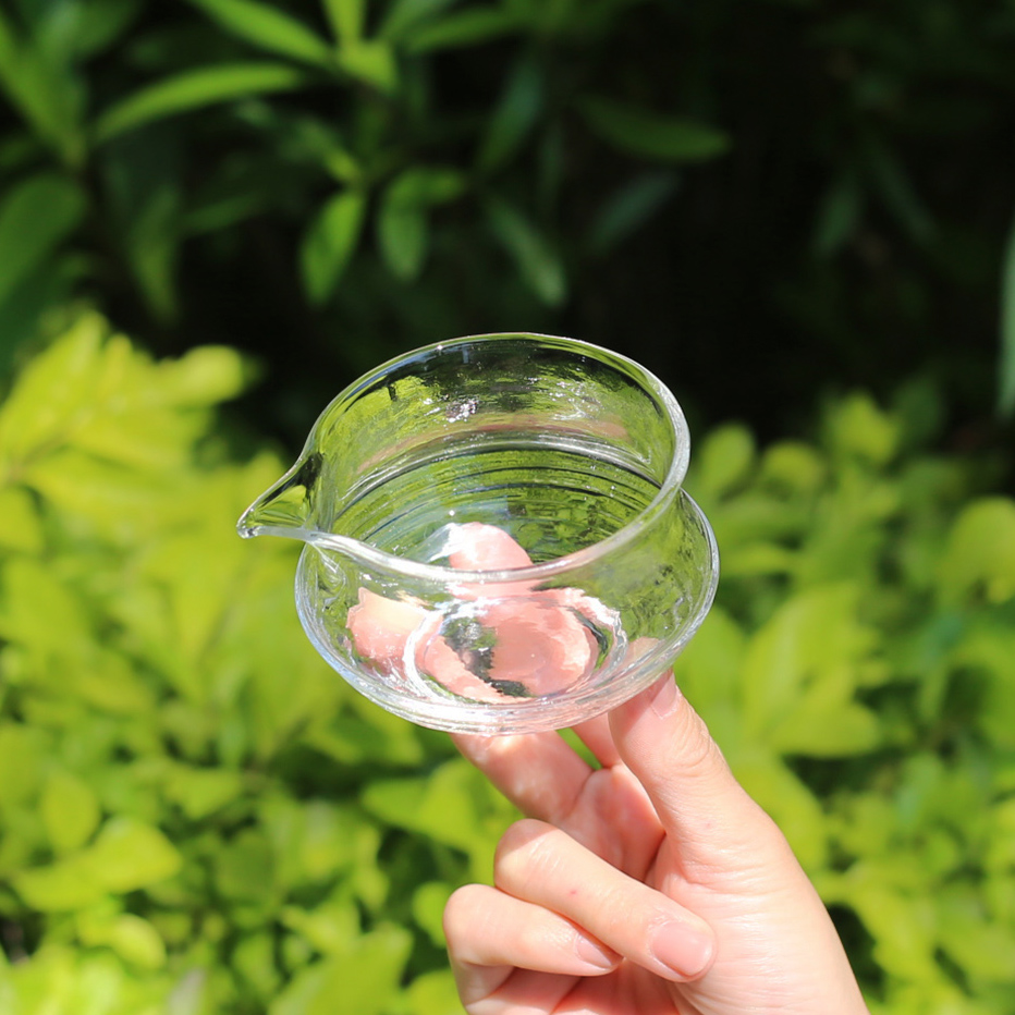 夏禾茶具玻璃透明鹰嘴公道杯创意耐热无柄茶海家用小号1人分茶器