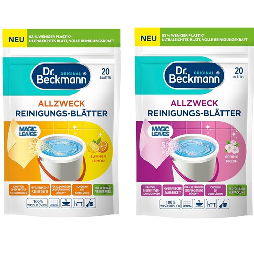 德国Dr Beckmann地板清洁片全效去污可溶解新鲜水果味 花香20片