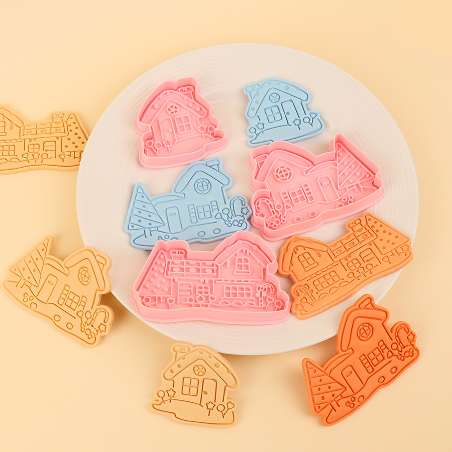 圣诞房子雪屋系列仿真饼干模具