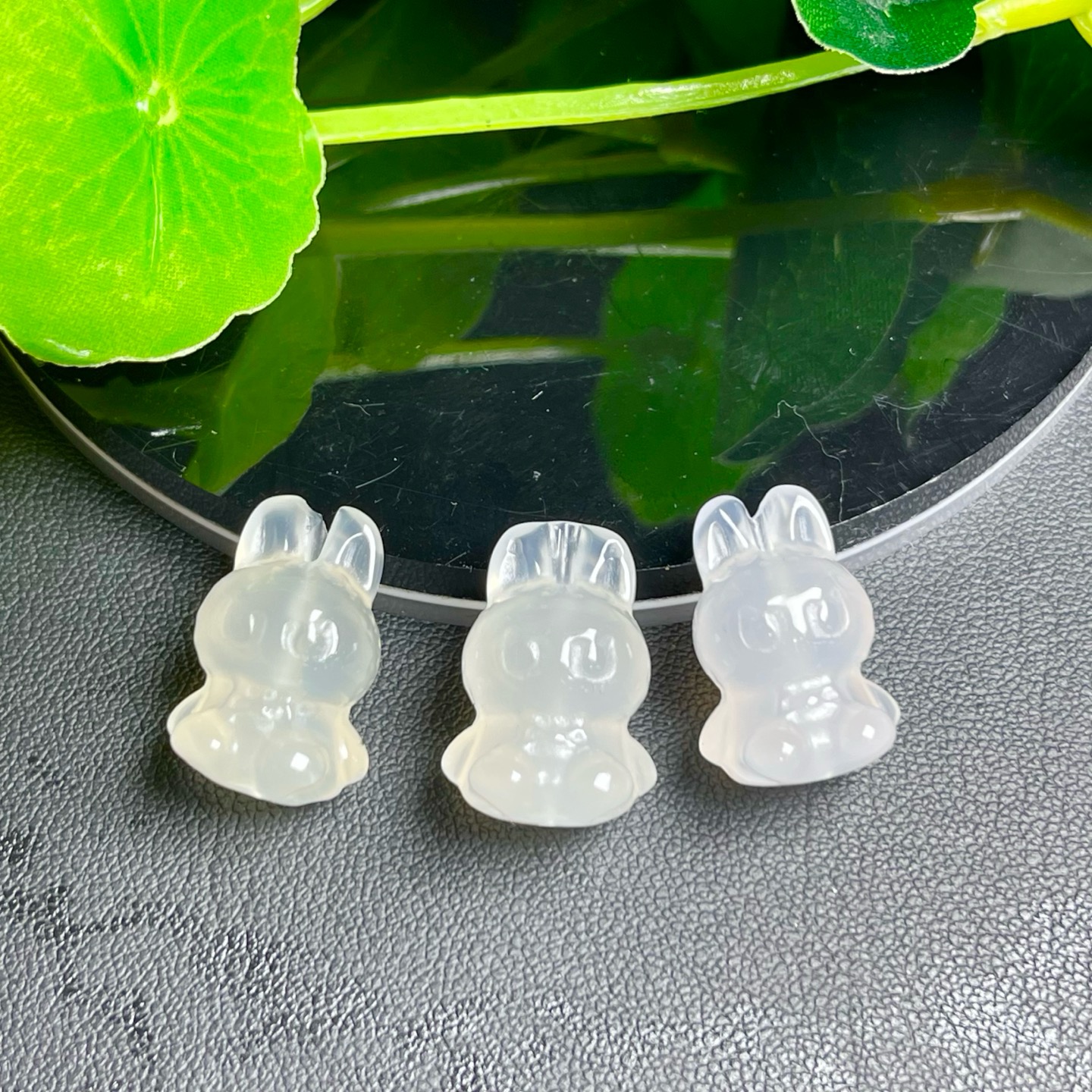 天然白玛瑙拉布布雕刻件手工DIY手链项链吊坠滴溜串链配件饰品