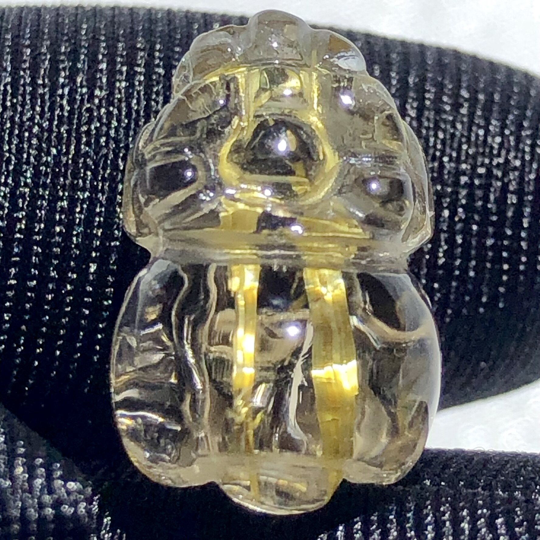 精品天然金发晶铜顺发晶发晶貔貅吊坠水晶钛晶挂件男女一物一图