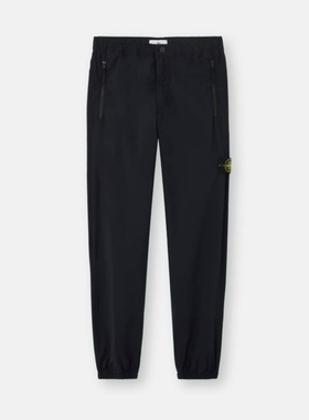 新款 Stone Island石头岛Nylon Tech尼龙科技羊毛 直筒长裤 黑色