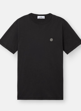 【26新款】Stone Island石头岛 冰丝棉凉感小罗盘logo短袖 黑色