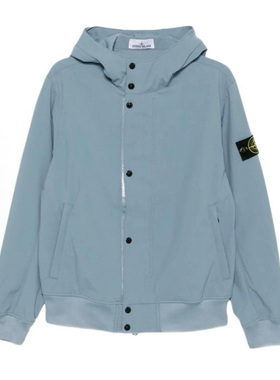 【26新款】Stone Island石头岛软壳连帽夹克 空军蓝色