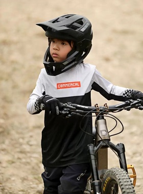 儿童款 COMMENCAL青少年速降服长袖山地自行车越野速干透气骑行服