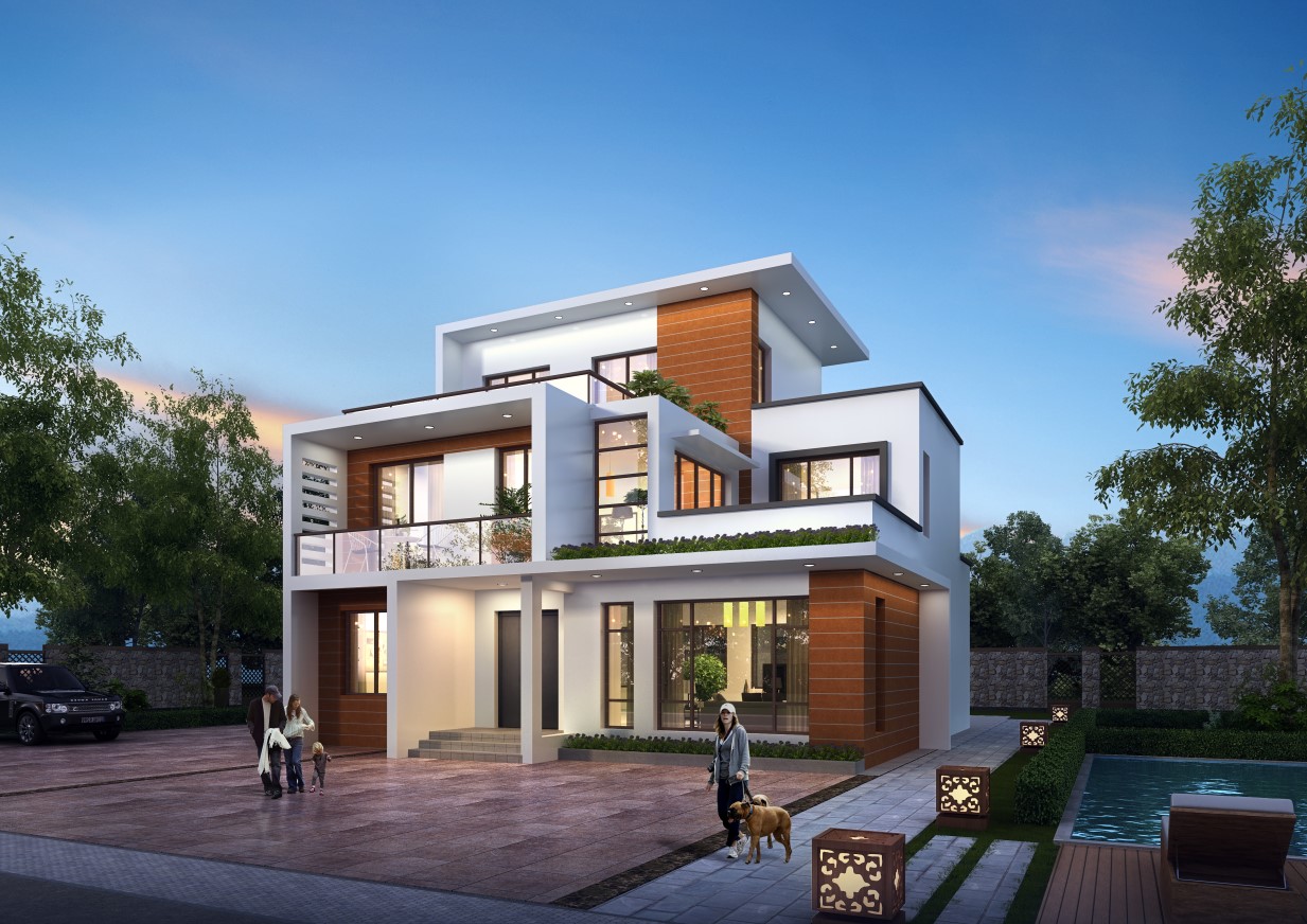 自建房别墅设计设计欧式设计自建房二层自建房一层自建房现代风格