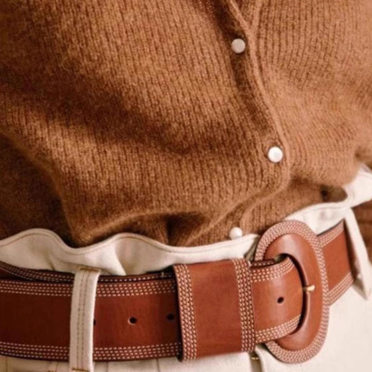 福利!法式复古百搭宽边复古经典装饰皮带针扣腰带皮带女士