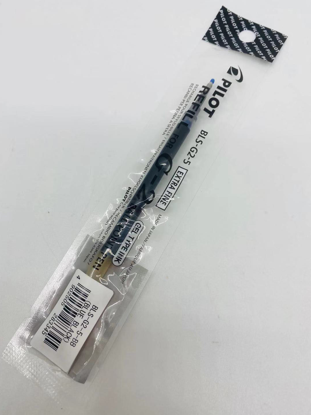 일본 PILOT BLS-G2-5|7 프레스 젤 펜 리필 0.5MM|0.7MM 블랙 블루 레드 블루 블랙