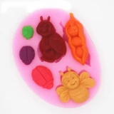 Силиконовая форма, акриловый фондан, P278, пчела