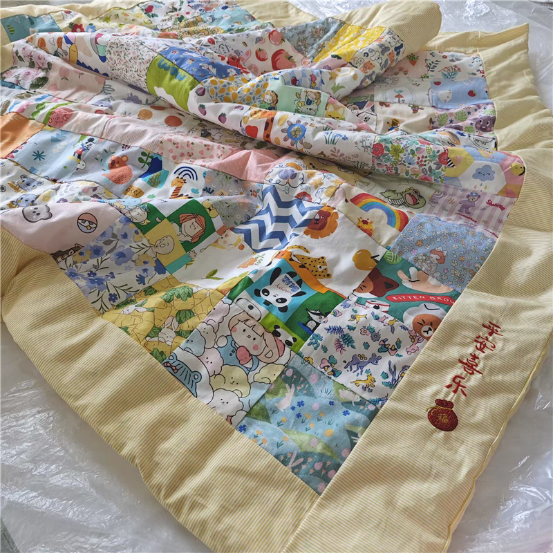 百家被单被套纯棉不重复120*120㎝