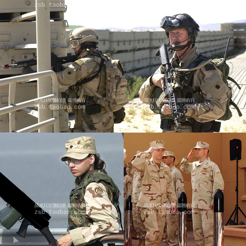 美国大兵海豹陆战队三沙迷彩套服作训作战户外防刮耐磨CS野战套装