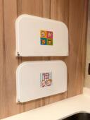 可折叠墙上置物架卫生间浴室厕所壁挂式 免打孔折叠板托盘手机纸巾