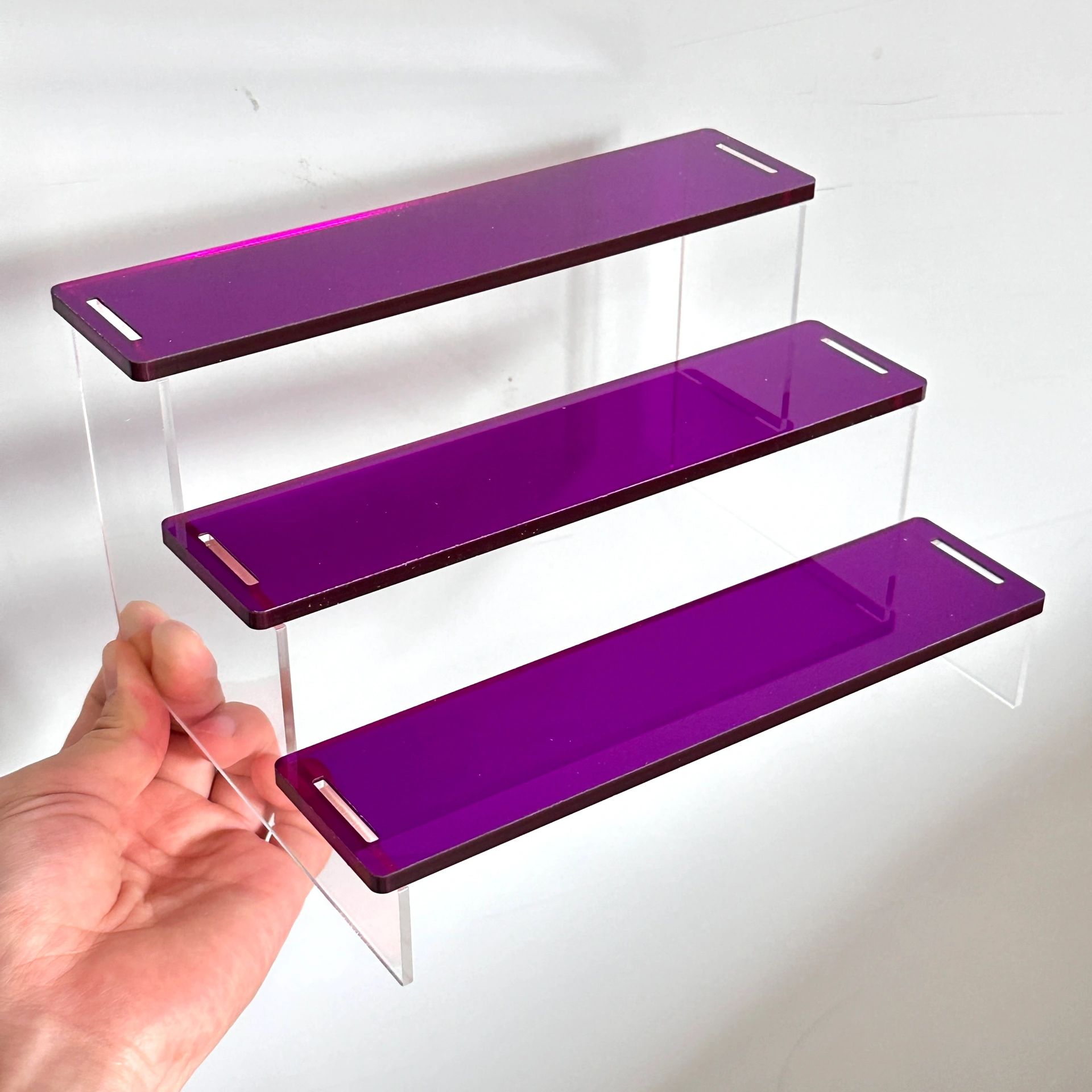 亚克力彩色盲盒手办收纳架