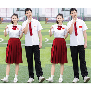 班服毕业套装大合唱团初中高中小学生演讲比赛诗歌咏朗诵演出服装