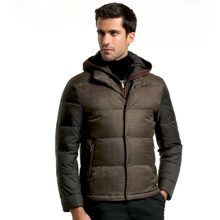 【吉家】冬季加厚棉衣防风保暖中褛双层可拆连帽棉服外套短款