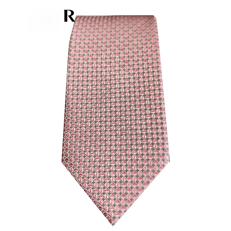 【吉家】桑蚕丝领带口袋巾套装男士商务休闲7.5M格子刺绣真丝