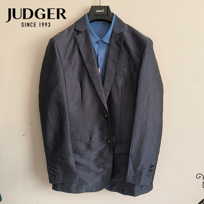 JUDGER庄吉夏季轻薄无里时尚便西服防晒休闲羊毛单西装便服外套