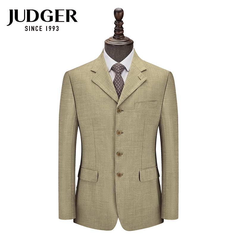 JUDGER/庄吉商务休闲男士西装羊毛西服上衣宽松大码便西外套