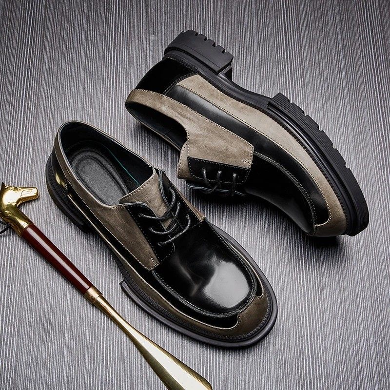 春季新款休闲男鞋软底单鞋英伦复古男士商务真皮系带皮鞋男210809,流行男鞋,休闲皮鞋,淘宝优惠券,粉丝福利购,淘宝优惠卷