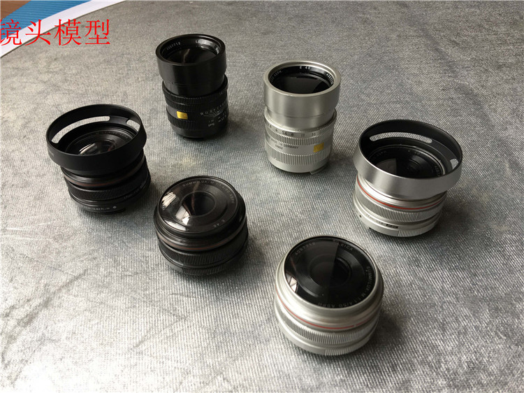 相机镜头模型微单展示镜头摆件/样板间办公桌塑料装饰品/不含罩子