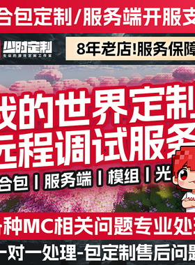 我的世界主播同款整合包定制服务端MC崩溃远程安装mod光影材质